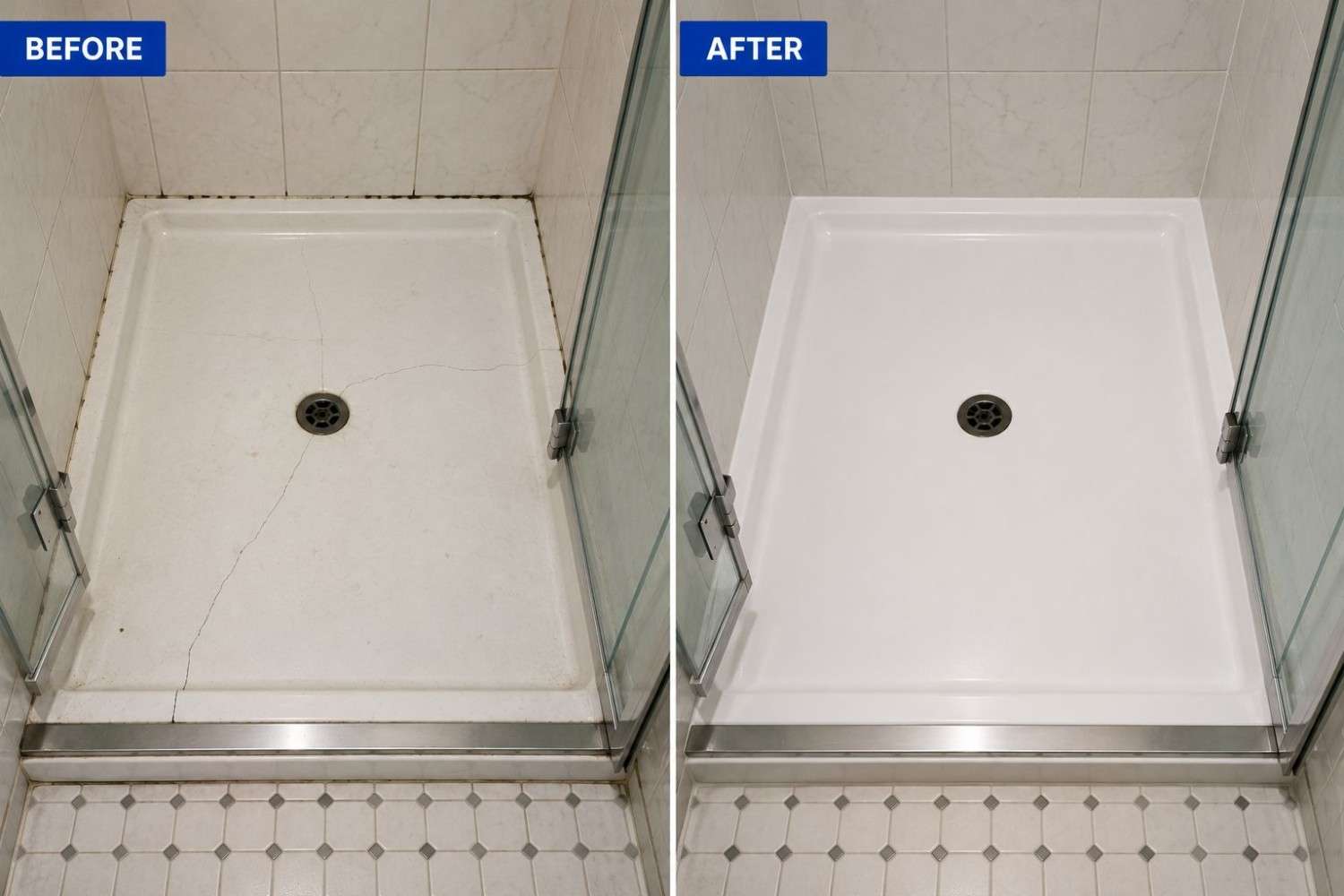Shower base repair photo 1